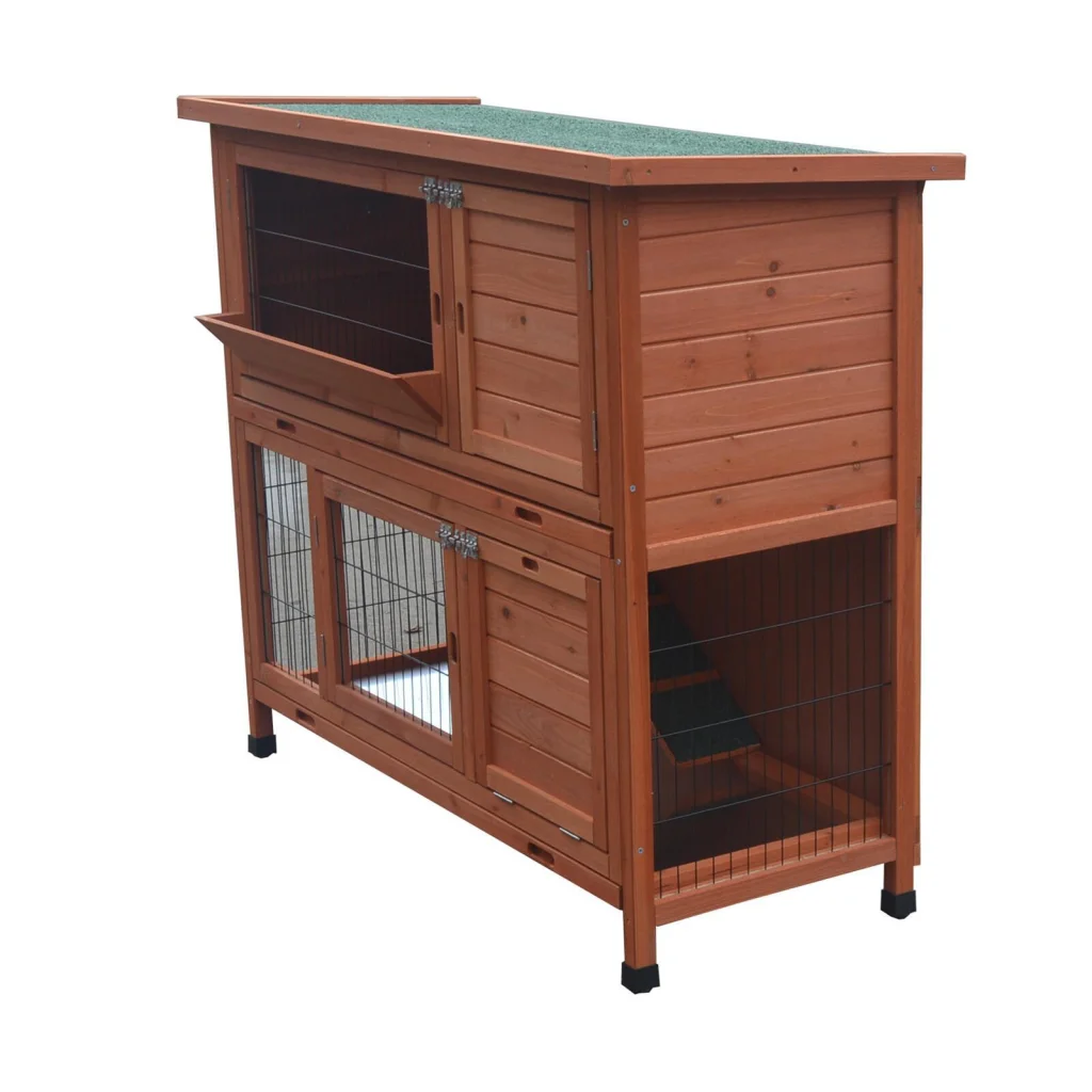 Rabbit Hutch 120cm XL Double Storey Guinea Pig Ferret Cat