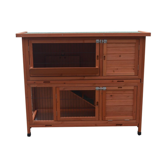 Rabbit Hutch 120cm XL Double Storey Guinea Pig Ferret Cat