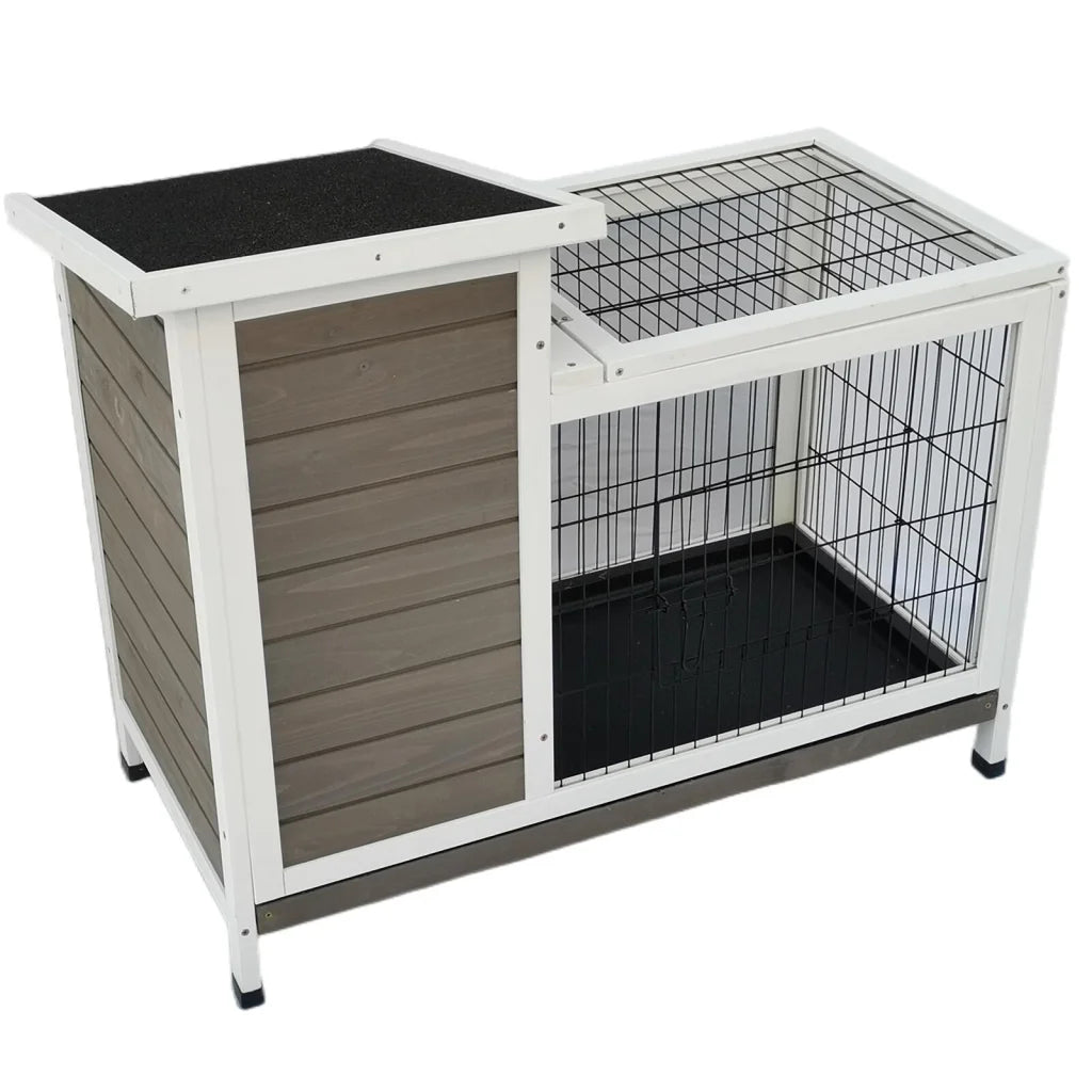 Rabbit Hutch Cat House Cage for Guinea Pig & Ferret - Pet