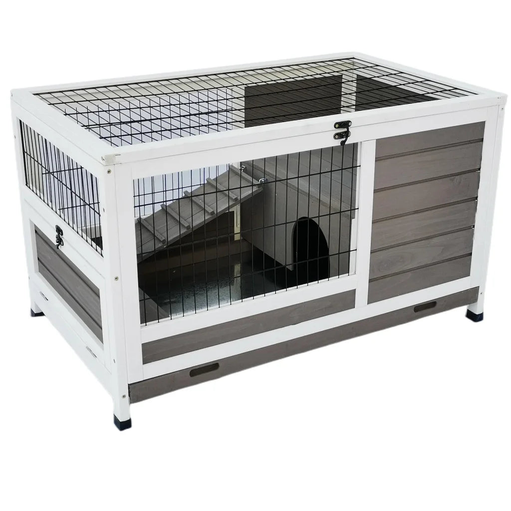 Rabbit Hutch Cat House Cage Guinea Pig Ferret Cage - Pet
