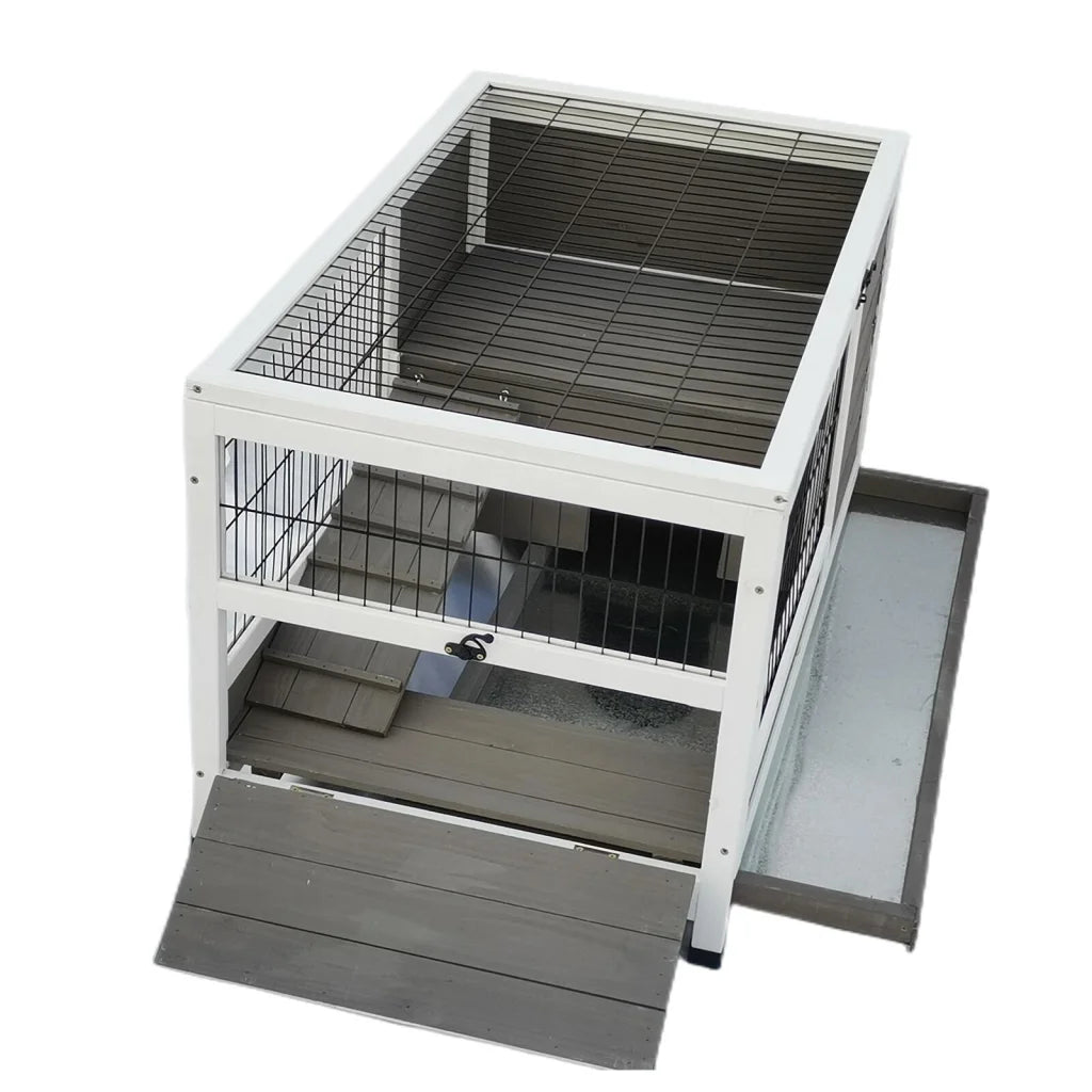 Rabbit Hutch Cat House Cage Guinea Pig Ferret Cage - Pet