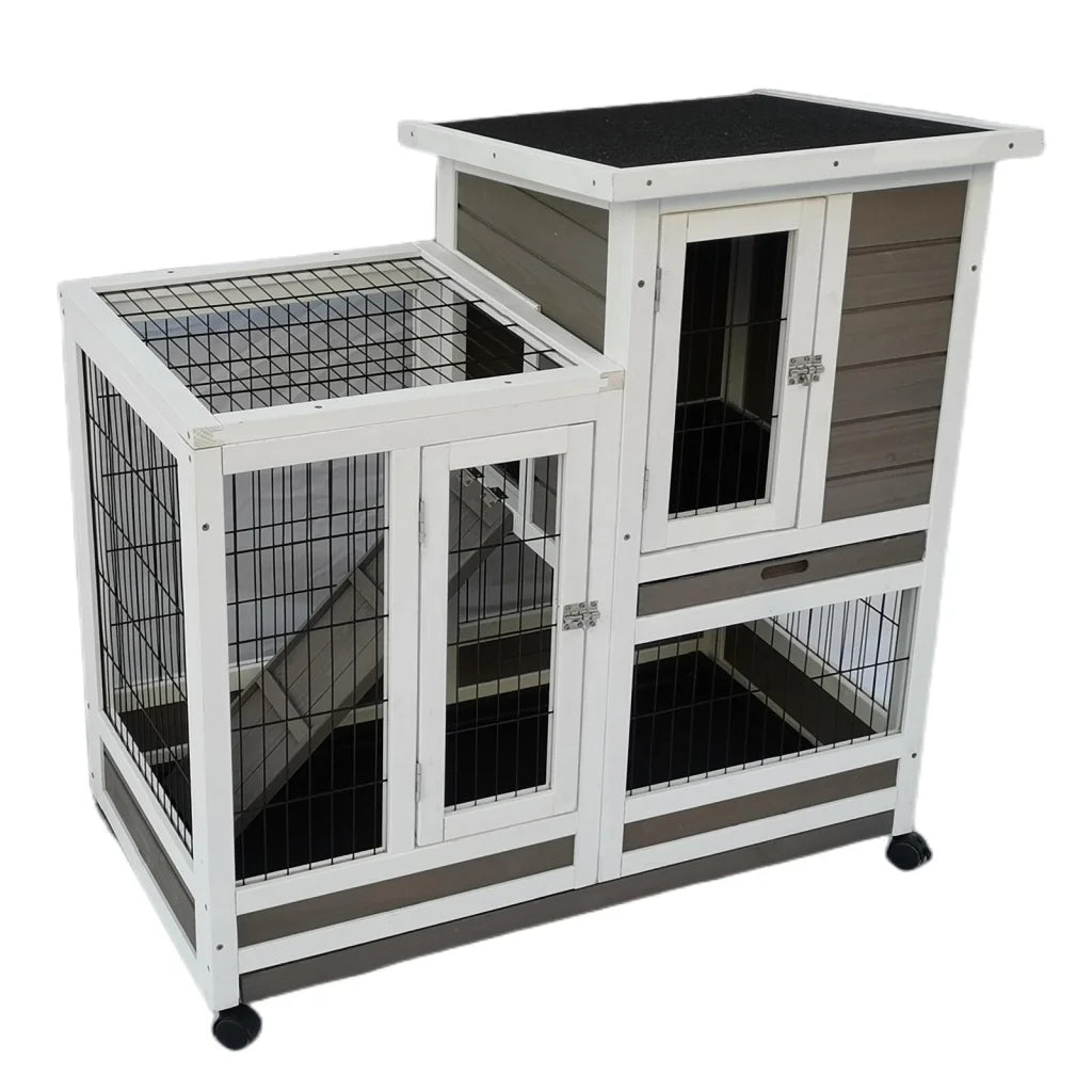 Rabbit Hutch Cat House Cage Guinea Pig Ferret Cage
