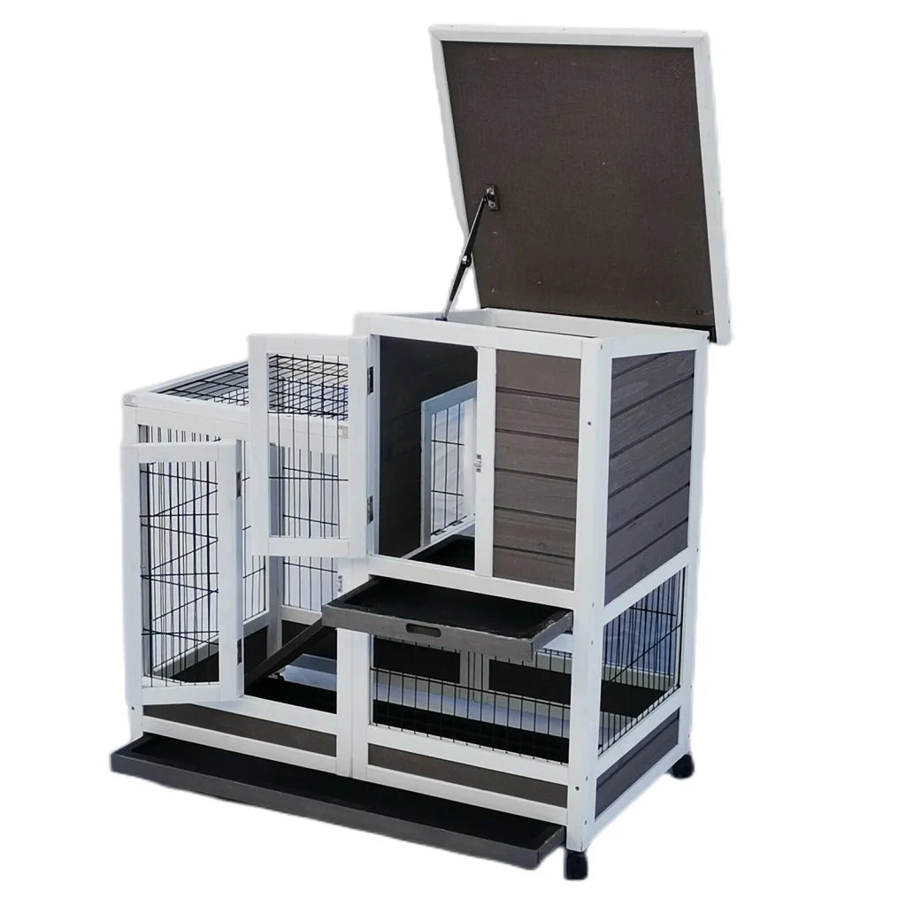Rabbit Hutch Cat House Cage Guinea Pig Ferret Cage