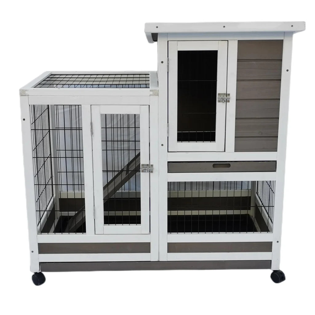 Rabbit Hutch Cat House Cage Guinea Pig Ferret Cage