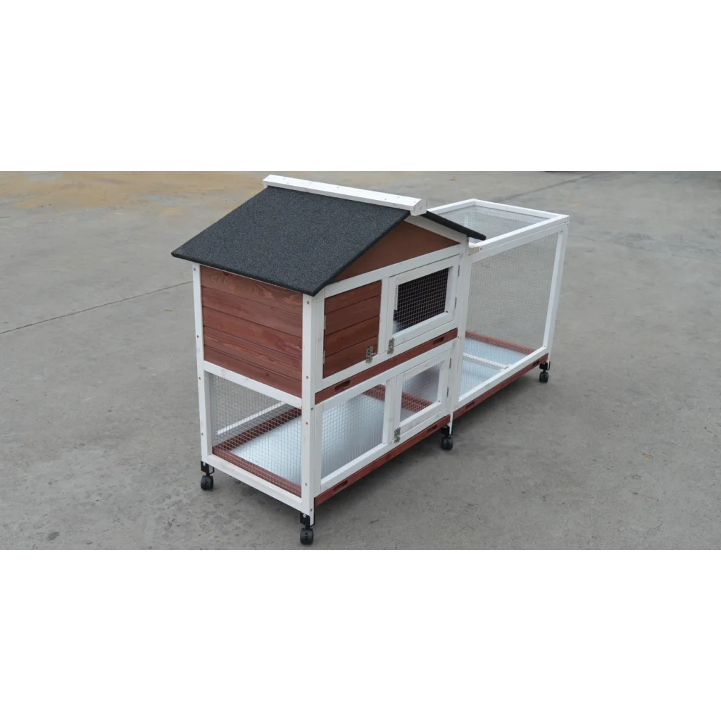 Rabbit Hutch Double Storey Large Guinea Pig Ferret Cage