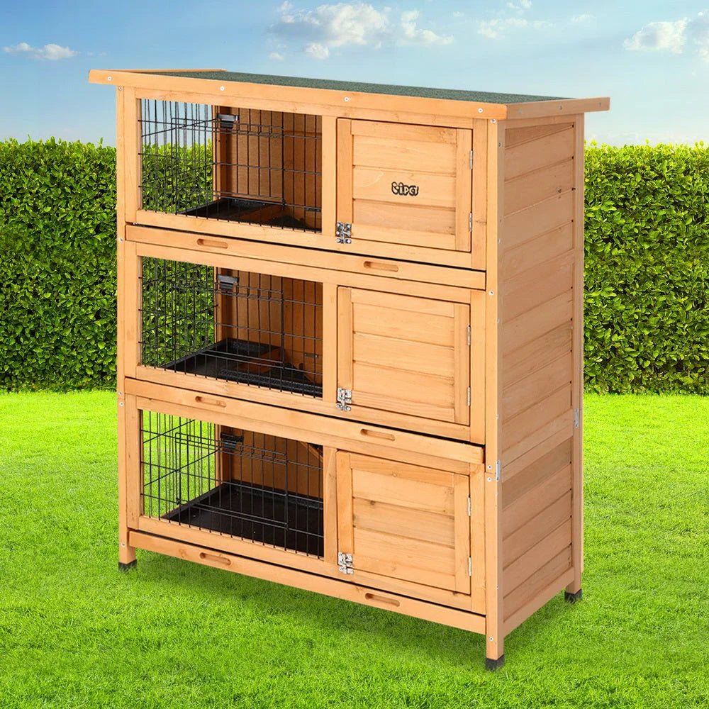 Rabbit Hutch Hutches Large Metal Run Wooden Cage Outdoor