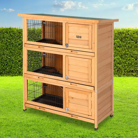 Rabbit Hutch Hutches Large Metal Run Wooden Cage Outdoor
