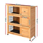 Metal wooden 5cm 46cm chicken coop with mesh run and roof cover
