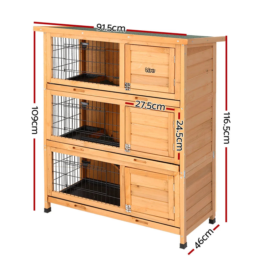Rabbit Hutch Hutches Large Metal Run Wooden Cage Outdoor