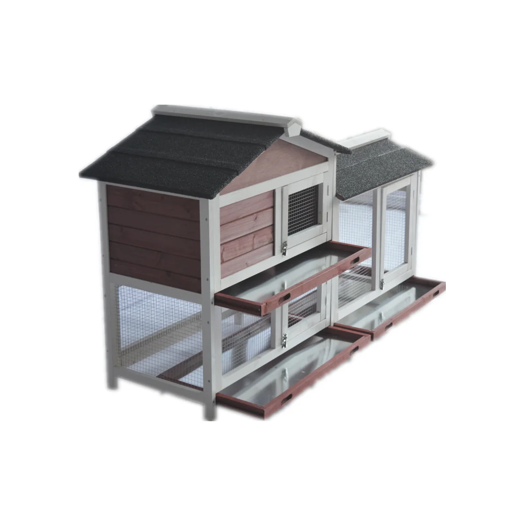 Rabbit Hutch Large Double Storey Guinea Pig Cat Cage Ferret