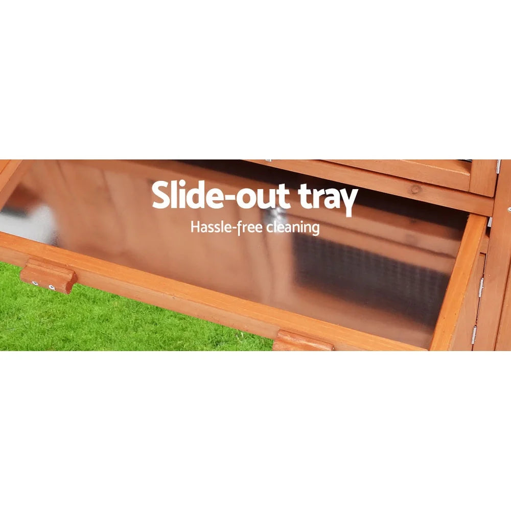 Rabbit Hutch Large Metal Run Wooden Cage Chicken Coop