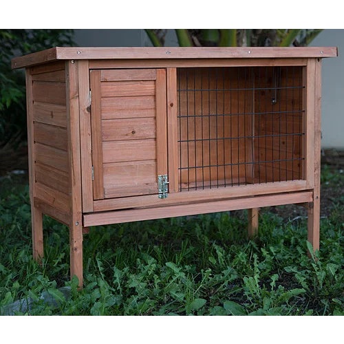 Rabbit Hutch Single Wooden Pet Guinea Pig Cage