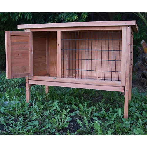 Rabbit Hutch Single Wooden Pet Guinea Pig Cage