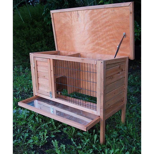 Rabbit Hutch Single Wooden Pet Guinea Pig Cage