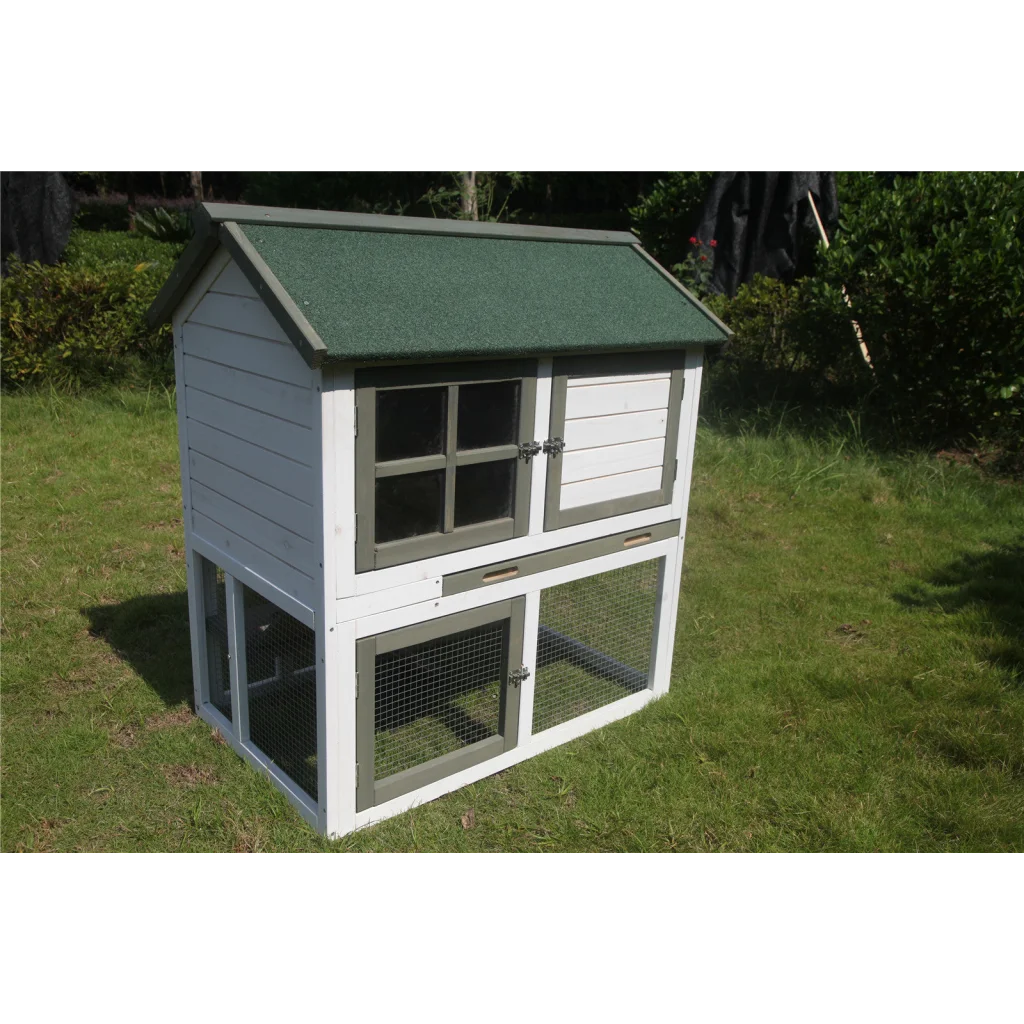 Rabbit Hutch XL Double Storey Guinea Pig Ferret Cage - Pet