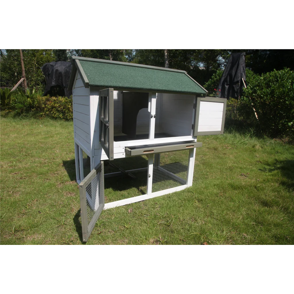 Rabbit Hutch XL Double Storey Guinea Pig Ferret Cage - Pet