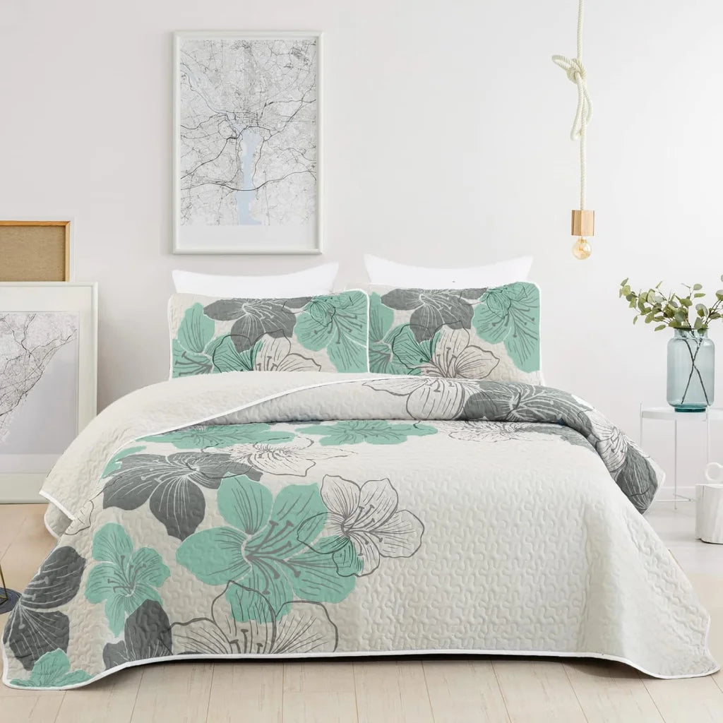 Radiant Quilted Coverlet & Pillowcases Set - Envelop
