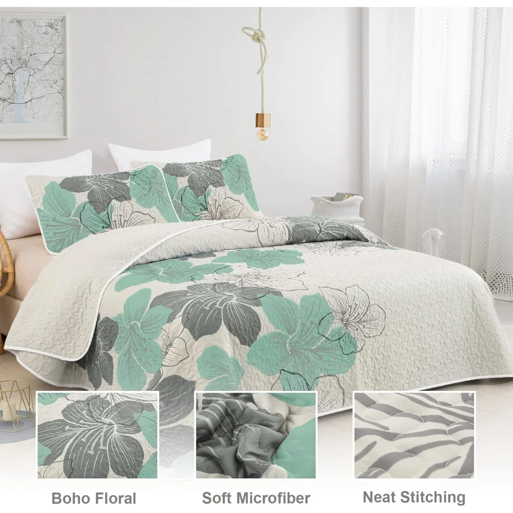 Radiant Quilted Coverlet & Pillowcases Set - Envelop