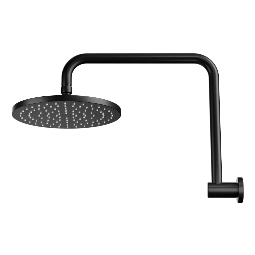 Rain Shower Head 9’’ Overhead High-Pressure Swivel - Black
