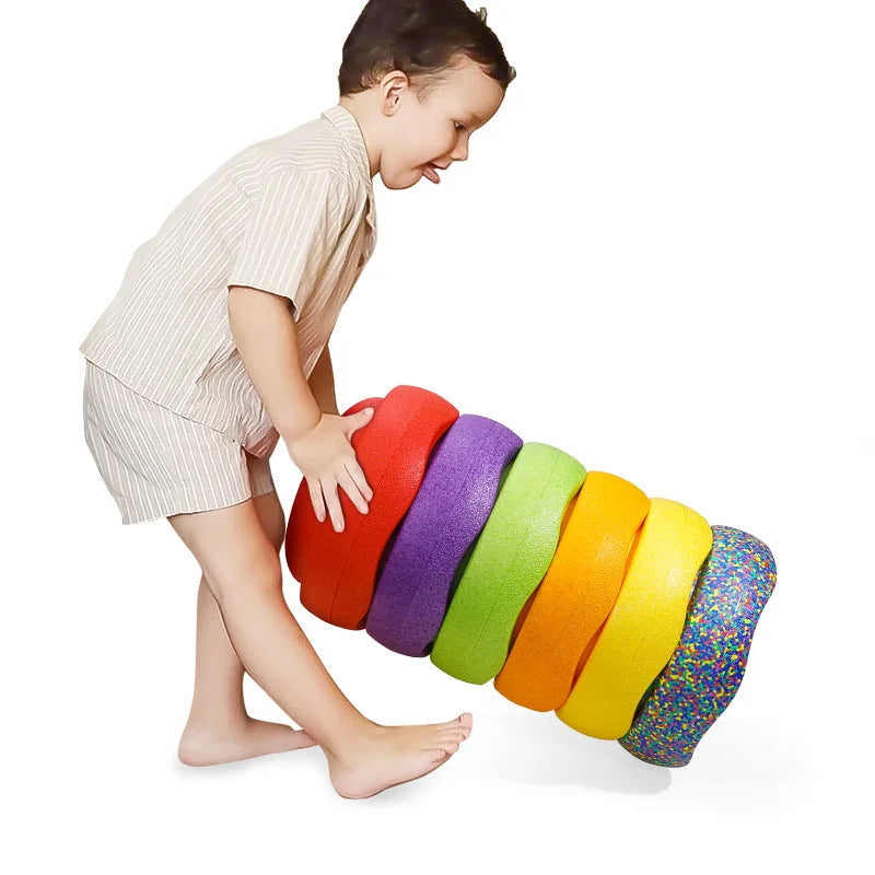 Rainbow Balance Stepping Stone - Sensory Training Toy
