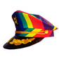 Rainbow Sailor Cap Costume Hat Pride Burning Man Festival