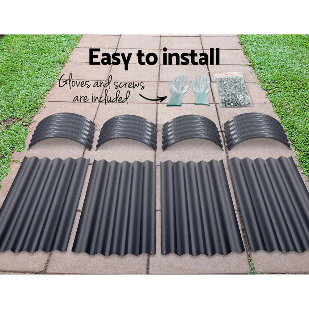 Raised Garden Bed 160X80X42CM Galvanised Steel Instant