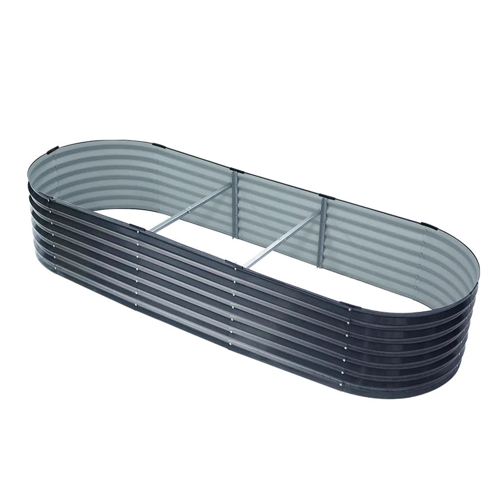 Raised Garden Bed 240X80X42CM Galvanised Steel Instant