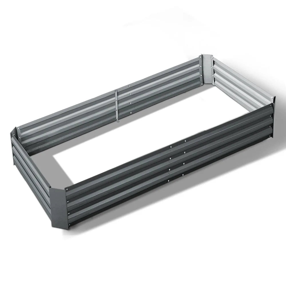 Raised Bed Steel 180x90x30cm Galvanised Planter 180 x