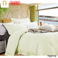 Ramesses Bamboo Cotton Quilt Cover Set Queen - Eggnog
