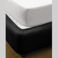 Ramesses Vertical Quilted Valance - Black King Single