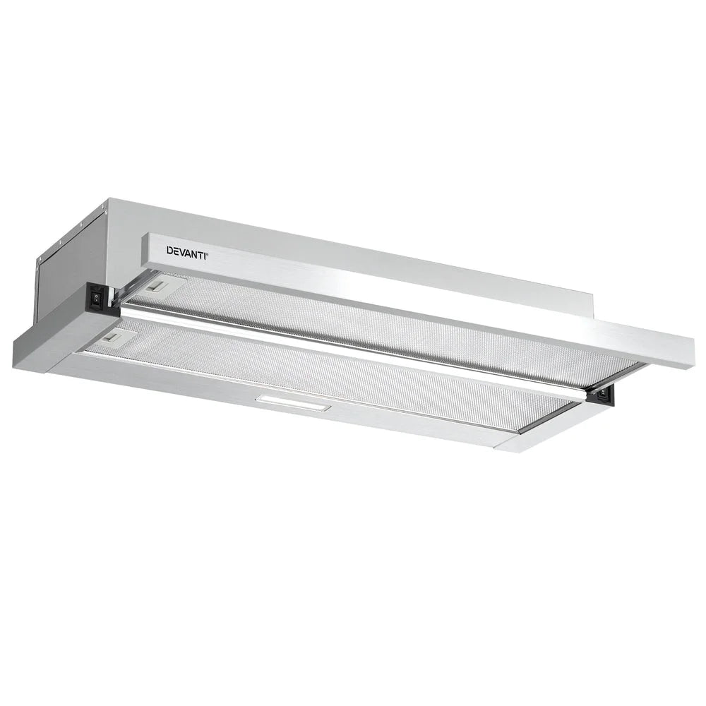 Range Hood 900mm 90cm Slide Out Stainless Steel - Appliances