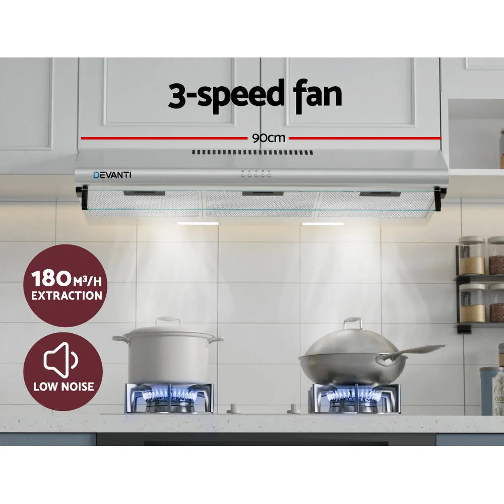 Range Hood 900mm 90cm Stainless Steel - Appliances