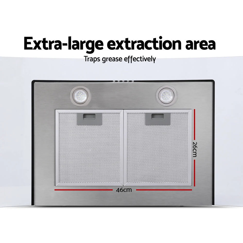 Range Hood 900mm Rangehood Kitchen Stainless Glass Canopy