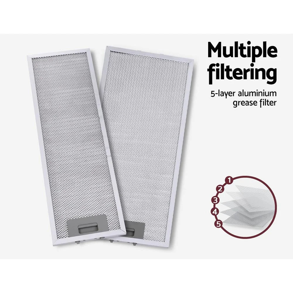 Range Hood Stainless Steel Slide Out Kitchen Canopy 60cm