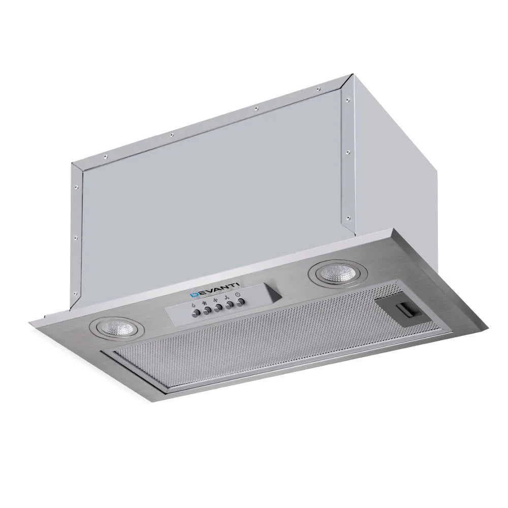 Range Hood Undermount Built In Stainless Steel Canopy 52cm