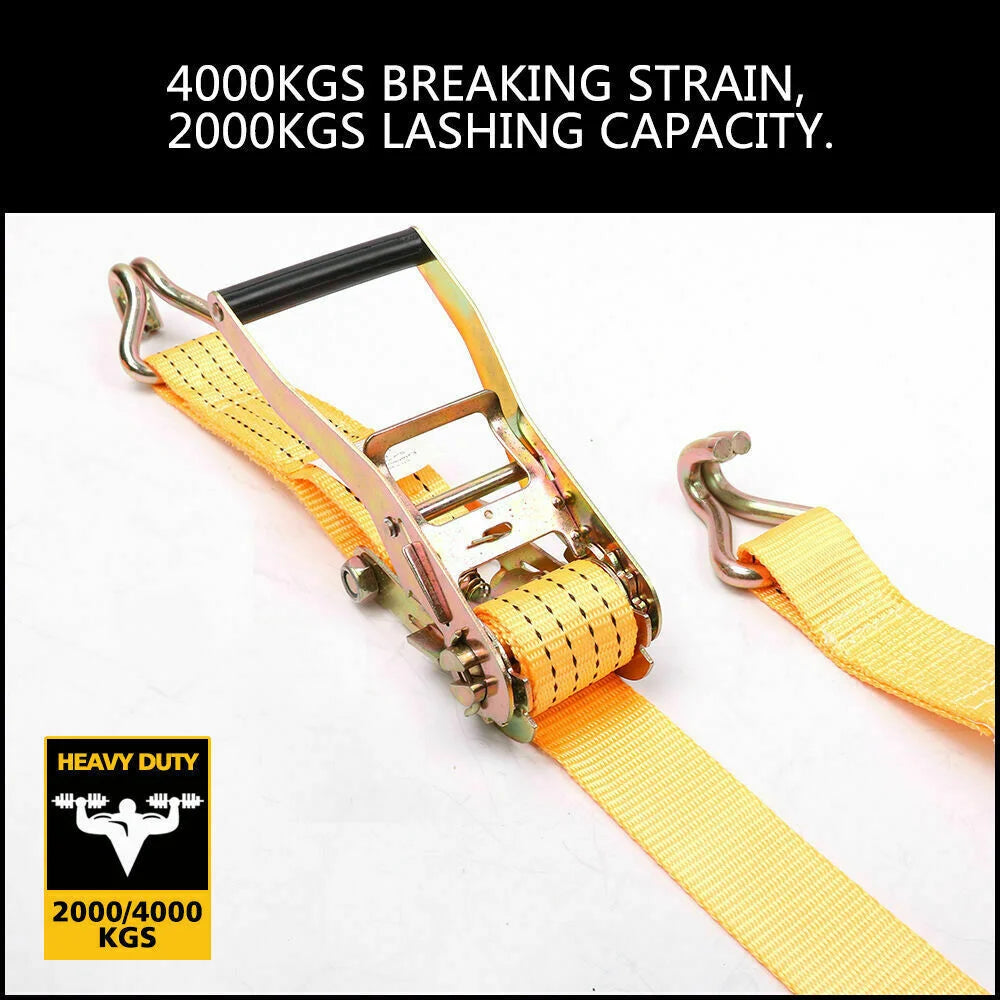 Ratchet Tie Down Strap 50mm x 10M Heavy Duty Trailer Boat