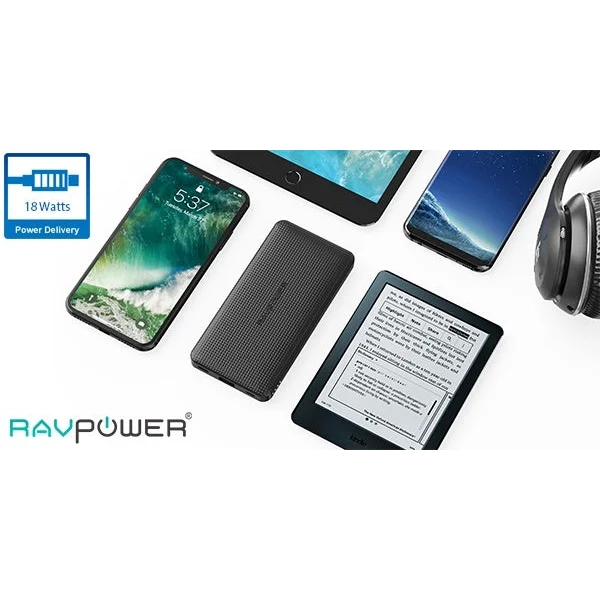 RavPower RP-PB094 Super Slim Powerbank 10000mAh PD 18W QC3.0