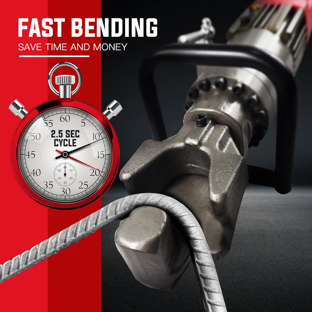 Rebar Bender Hydraulic 16mm Portable Machine 850W - Baumr-AG