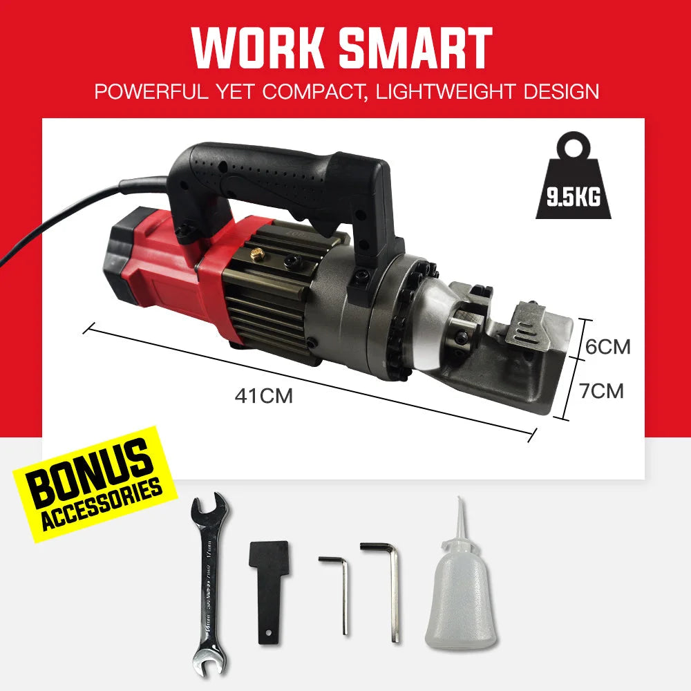 Rebar Cutter Hydraulic 16mm Portable Machine 850W - Baumr-AG