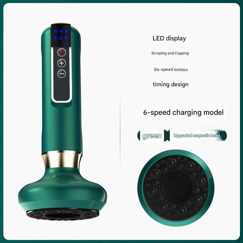 Rechargeable 6-Level Electric Cupping & Gua Sha Massager