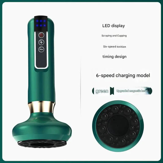 Rechargeable 6-Level Electric Cupping & Gua Sha Massager