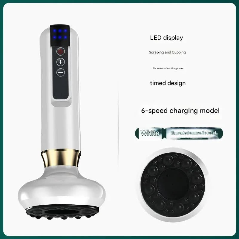 Rechargeable 6-Level Electric Cupping & Gua Sha Massager