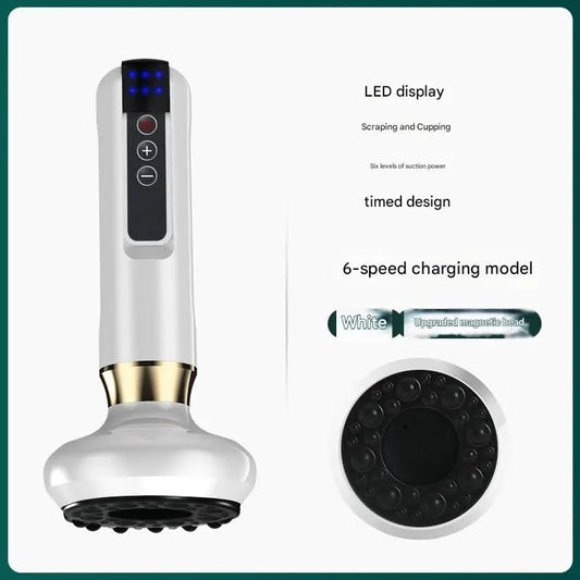 Rechargeable 6-Level Electric Cupping & Gua Sha Massager