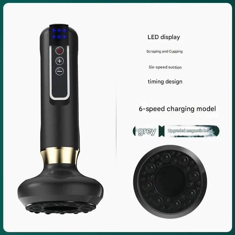 Rechargeable 6-Level Electric Cupping & Gua Sha Massager