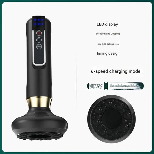 Rechargeable 6-Level Electric Cupping & Gua Sha Massager
