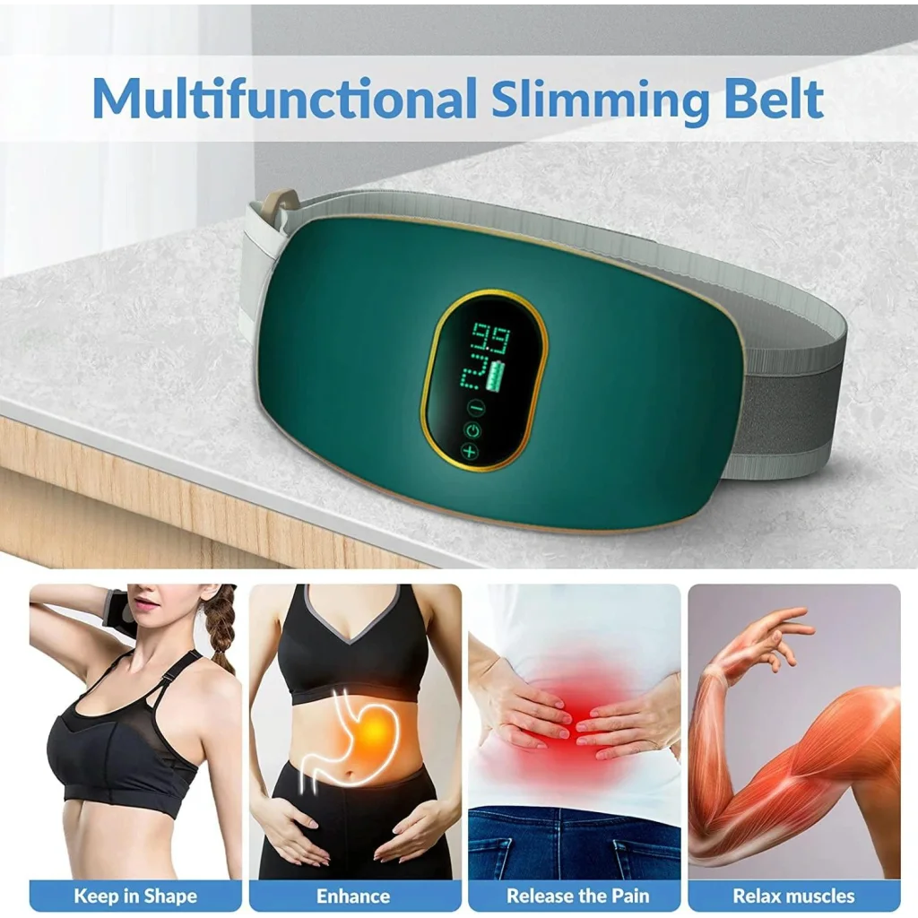 Belt Fat Machine Rechargeable Abdominal Vibration Fat Removal Belt Magnet Massage Machi ...
