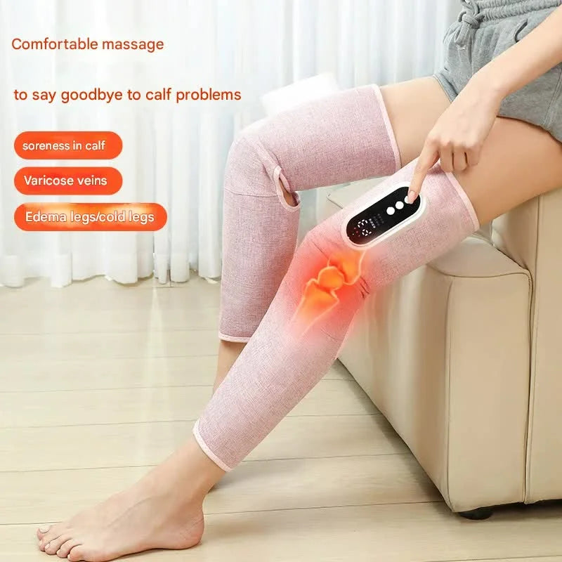 Rechargeable Air Compression Leg Massager with Heat Therapy