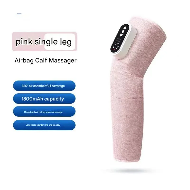 Rechargeable Air Compression Leg Massager with Heat Therapy