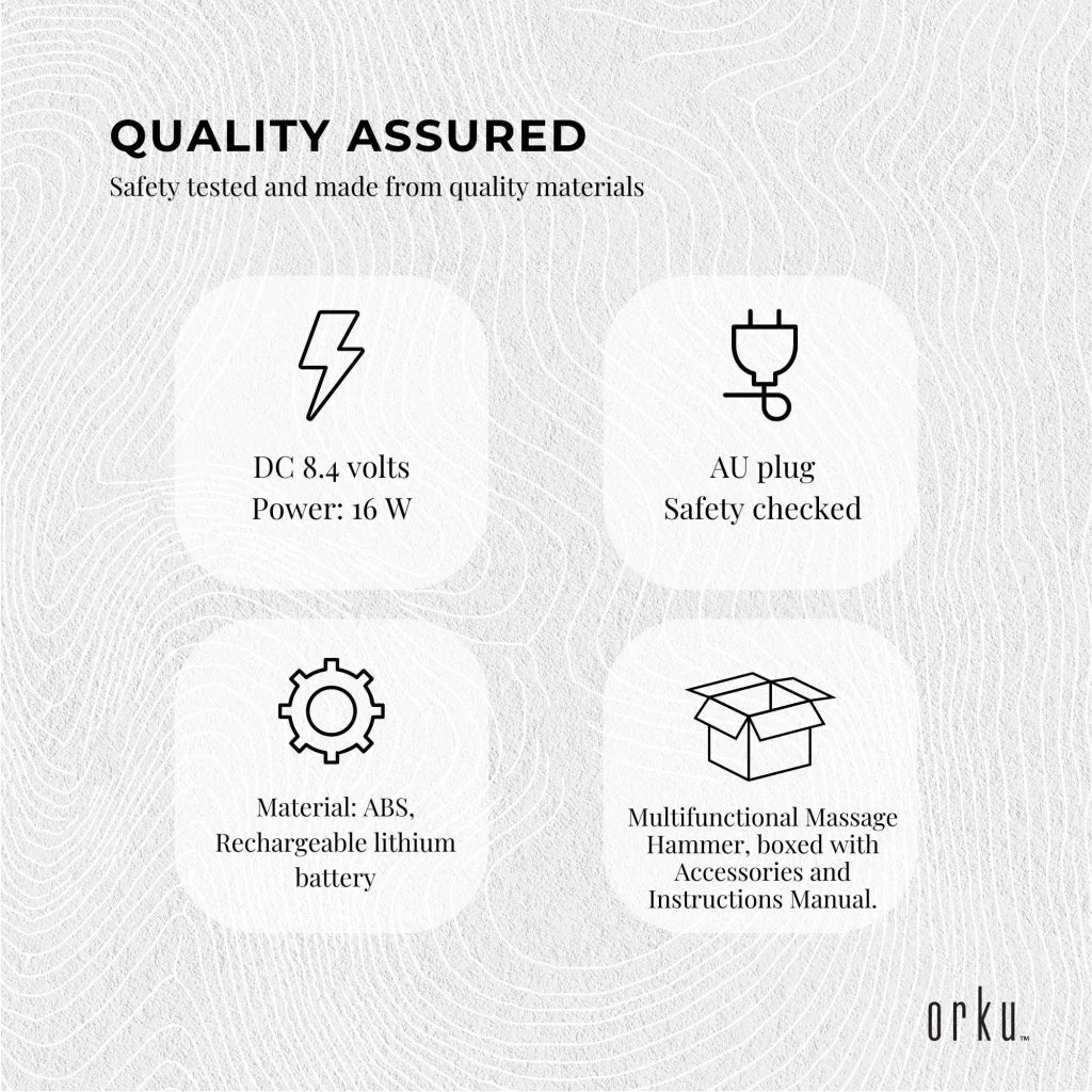 Rechargeable Body Hammer Massager - Handheld Portable