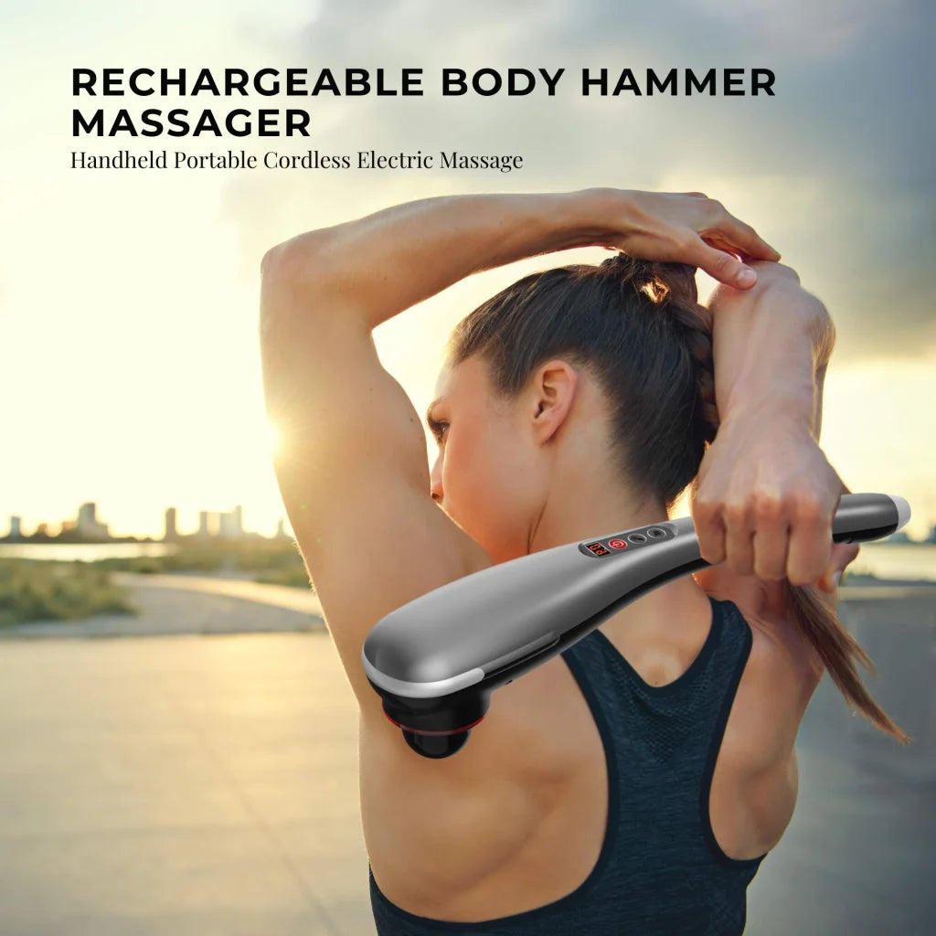 Rechargeable Body Hammer Massager - Handheld Portable